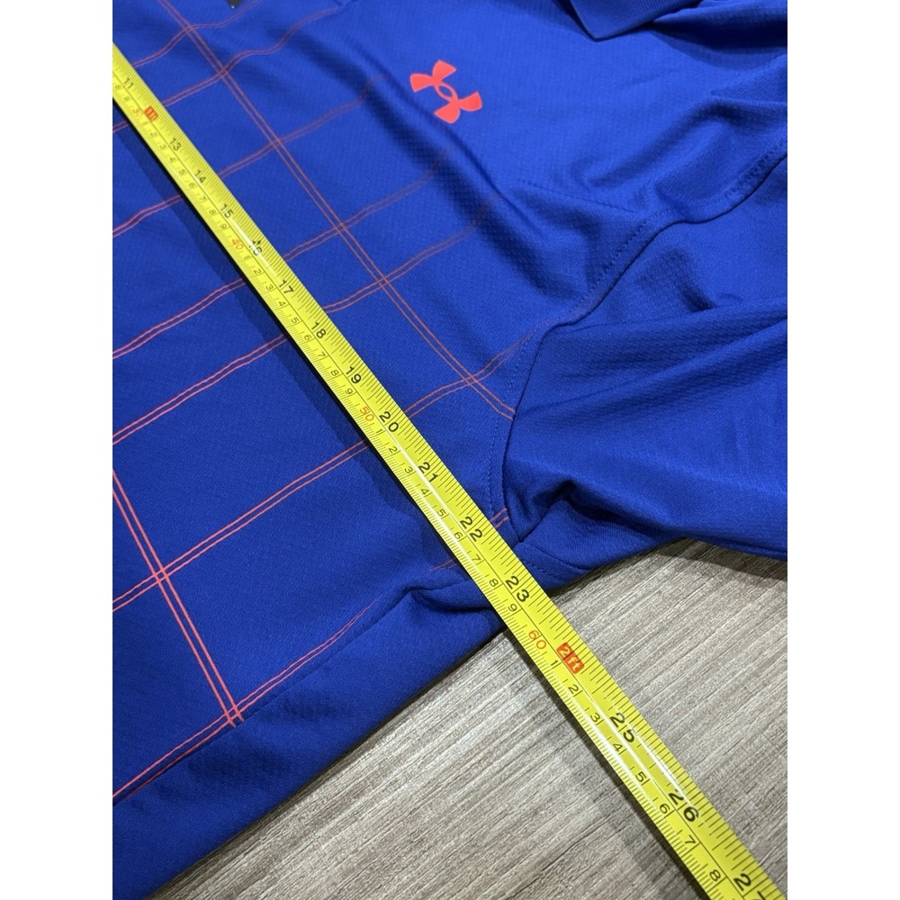 Under Armour The Performance Short Sleeve Polo Plaid NWT‎ Mens size XL - Picture 9 of 9